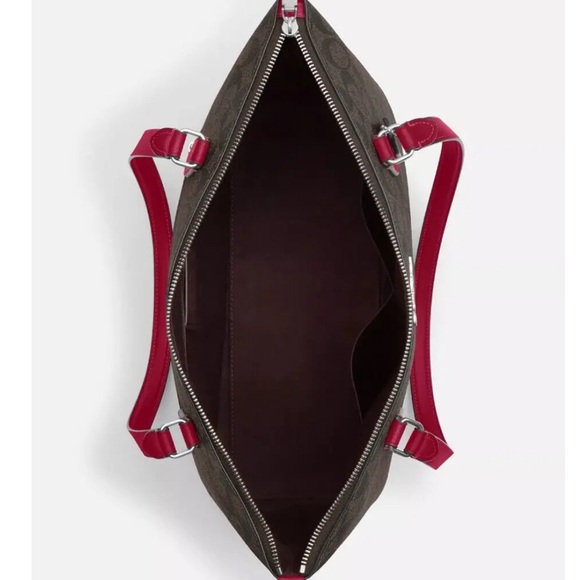 NWT💃Coach Gallery Tote in Signature Canvas & Leather Purse - Picture 7 of 9